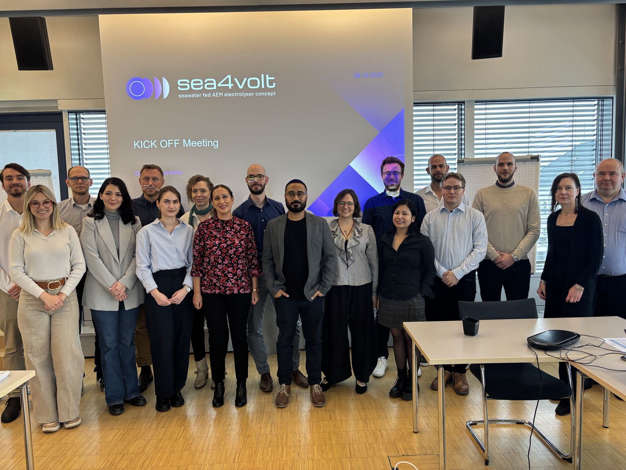 Sea4Volt Project Launches in Dresden to Develop Seawater-to-Hydrogen Electrolyser