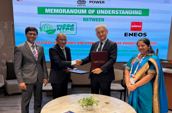 NTPC Green Energy and ENEOS Sign MoU to Develop Green Hydrogen and Methanol Supply Partnership