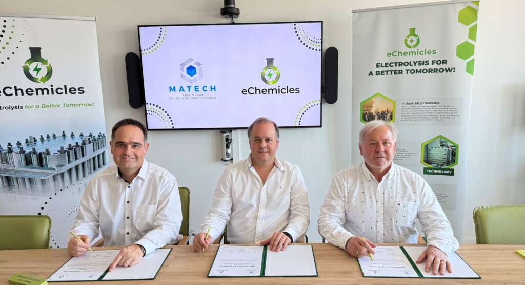 eChemicles and MATECH To Develop Electrolyser Unit