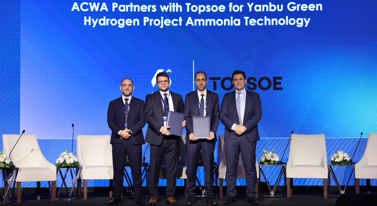 Topsoe To Support Green Ammonia Flagship Project in Saudi Arabia
